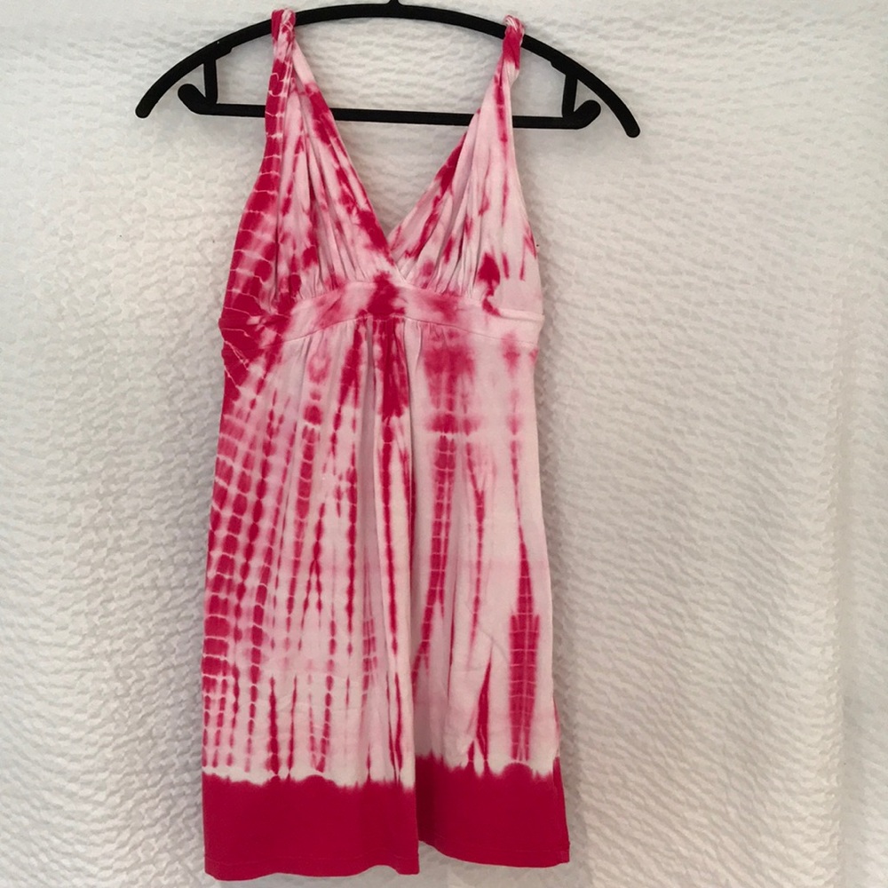 Forever 21 Pink Tie Dye Summer Dress